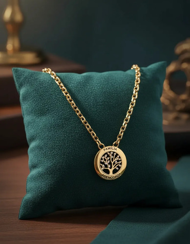 Colar árvore da vida cravejado luxo